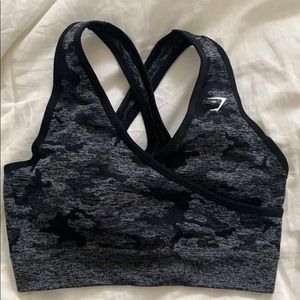 ⭐️SOLD⭐️ Black Camo Gymshark Sports Bra
